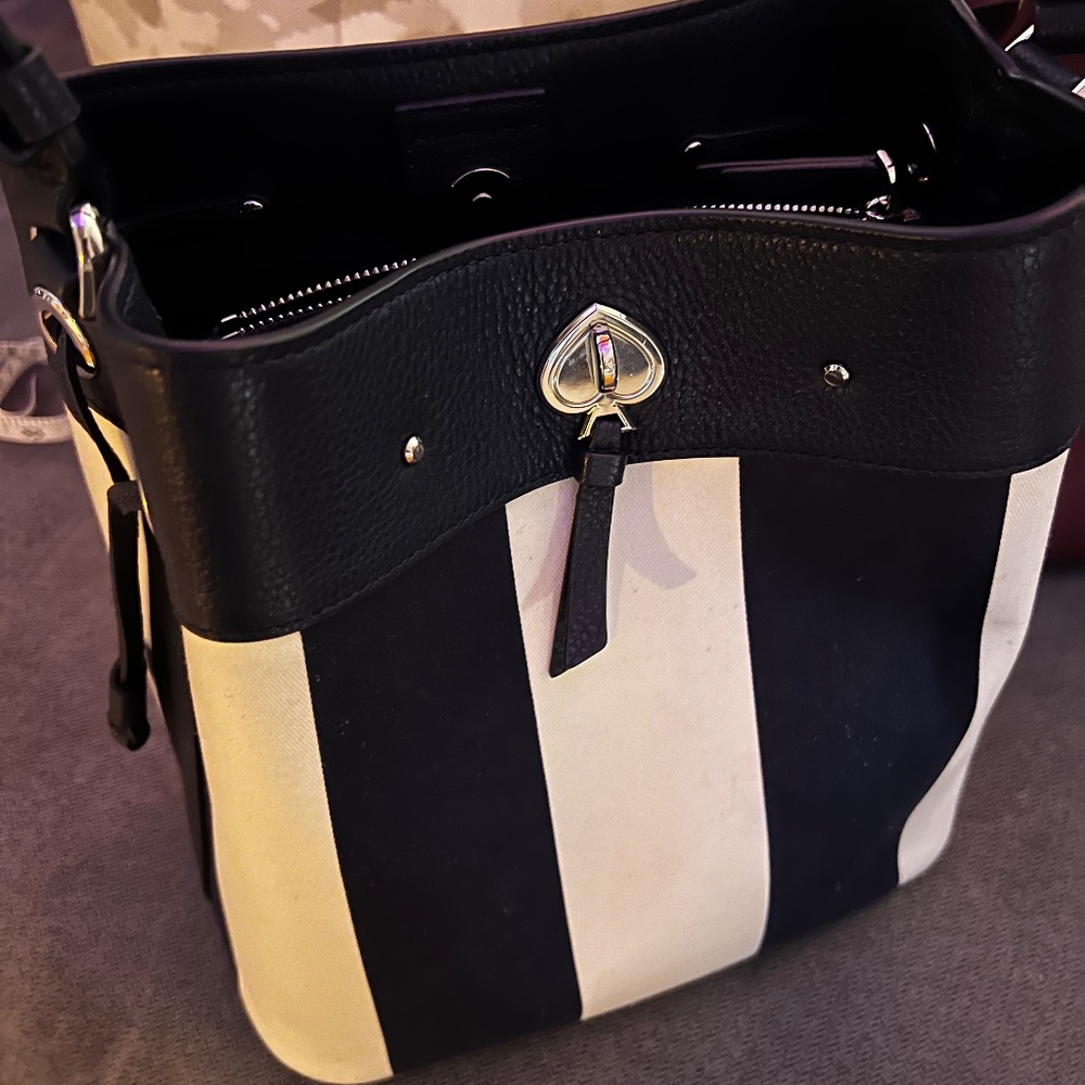 Kate Spade Black and Cream Crossbody Bag - Picture 5 of 8